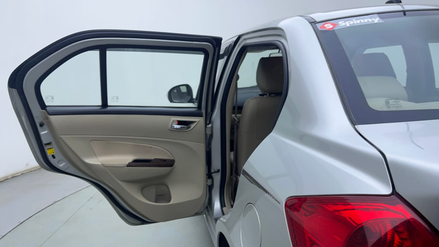 Used 2014 Maruti Suzuki Swift Dzire VXI Petrol Manual interior LEFT REAR DOOR OPEN VIEW