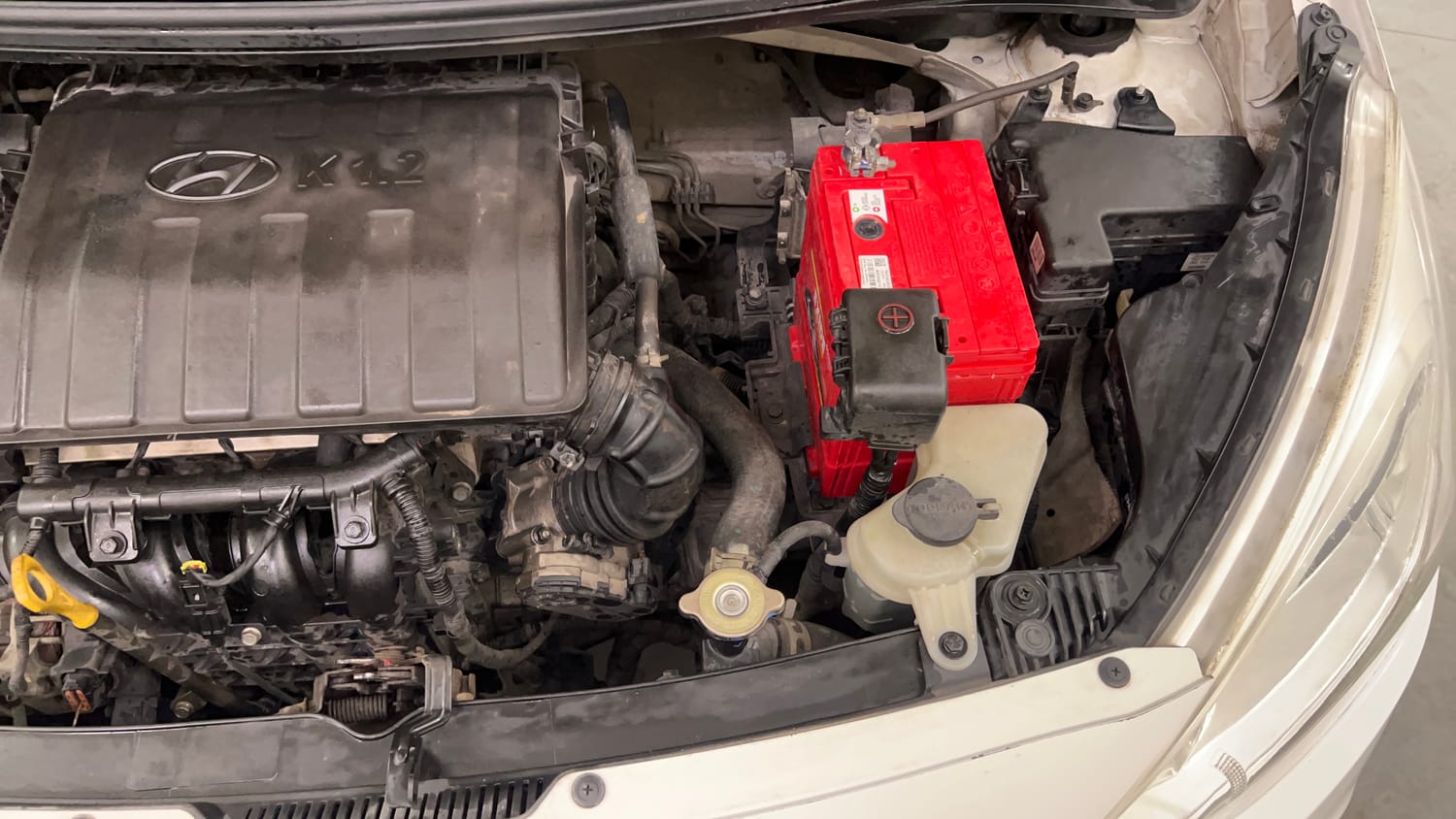 Used 2016 Hyundai Grand i10 Sportz 1.2 Kappa VTVT Petrol Manual engine ENGINE LEFT SIDE VIEW