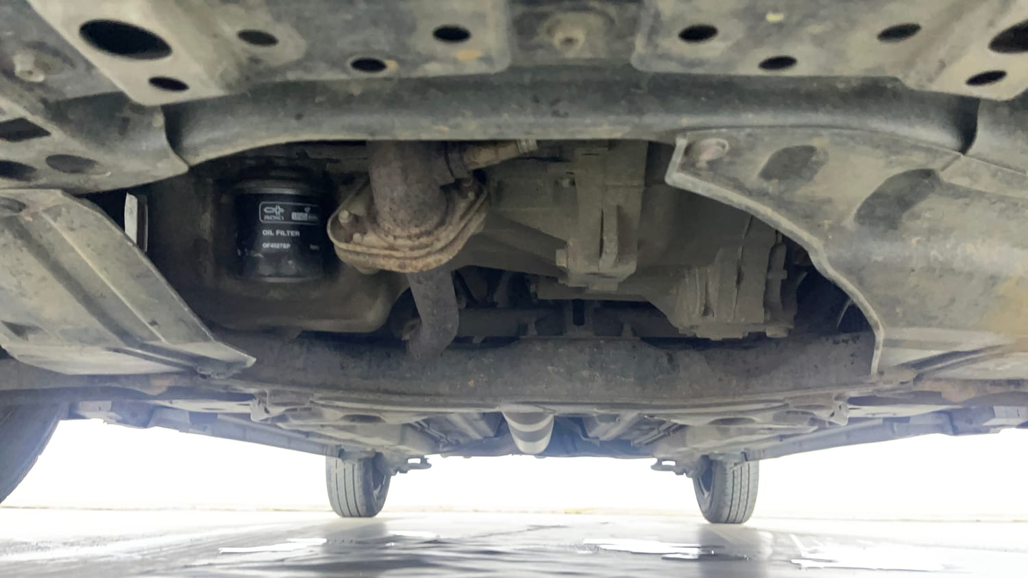 Used 2014 Maruti Suzuki Swift Dzire VXI Petrol Manual extra FRONT LEFT UNDERBODY VIEW