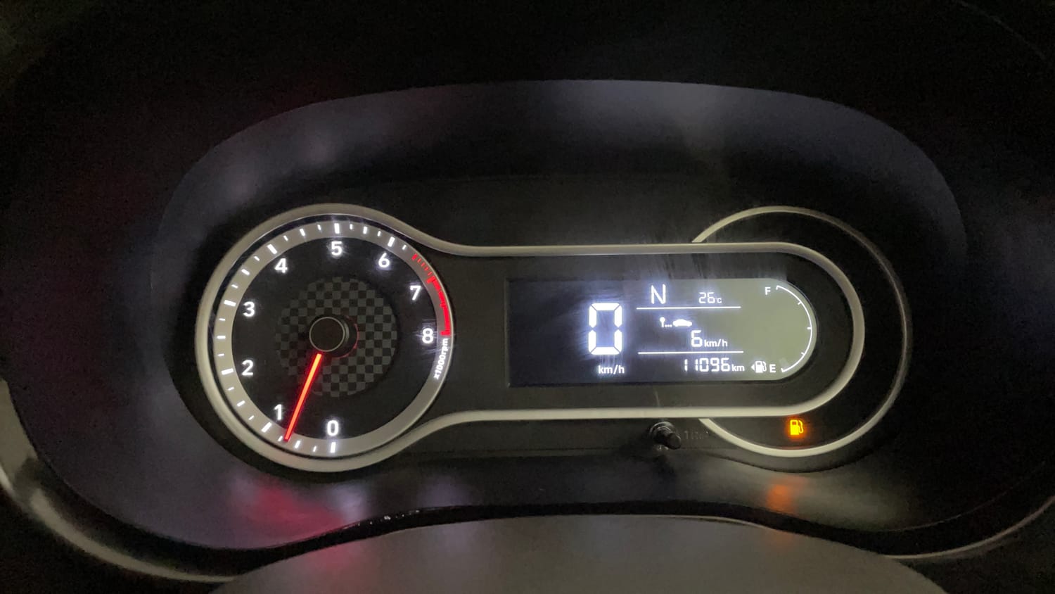 Used 2022 Hyundai Aura SX Plus 1.2 AMT Petrol Petrol Automatic interior CLUSTERMETER VIEW