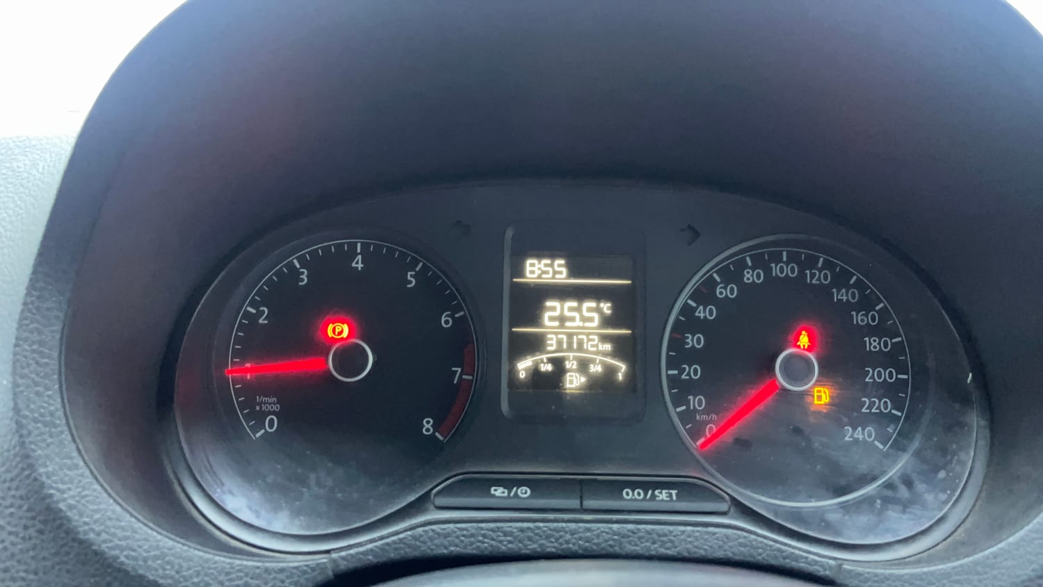Used 2021 Volkswagen Polo Trendline 1.0L MPI Petrol Manual interior CLUSTERMETER VIEW