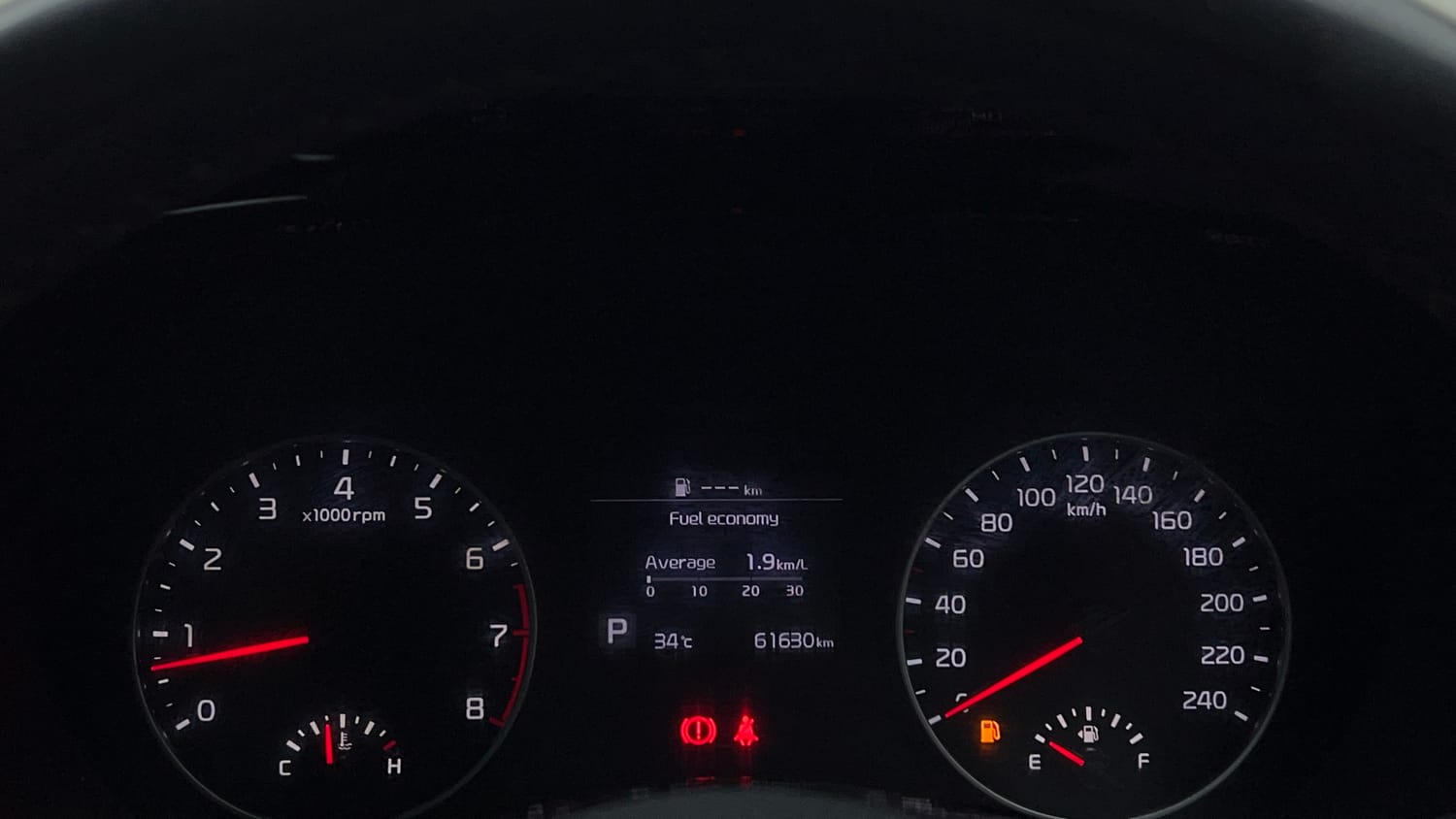Used 2021 kia Seltos HTX IVT 1.5 Petrol Automatic interior CLUSTERMETER VIEW