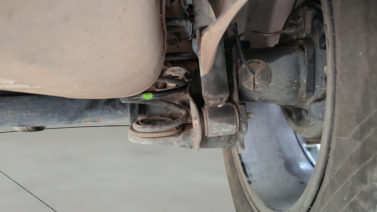 Used 2025 Tata Punch Creative Dual Tone Petrol Manual extra REAR RIGHT UNDERBODY VIEW