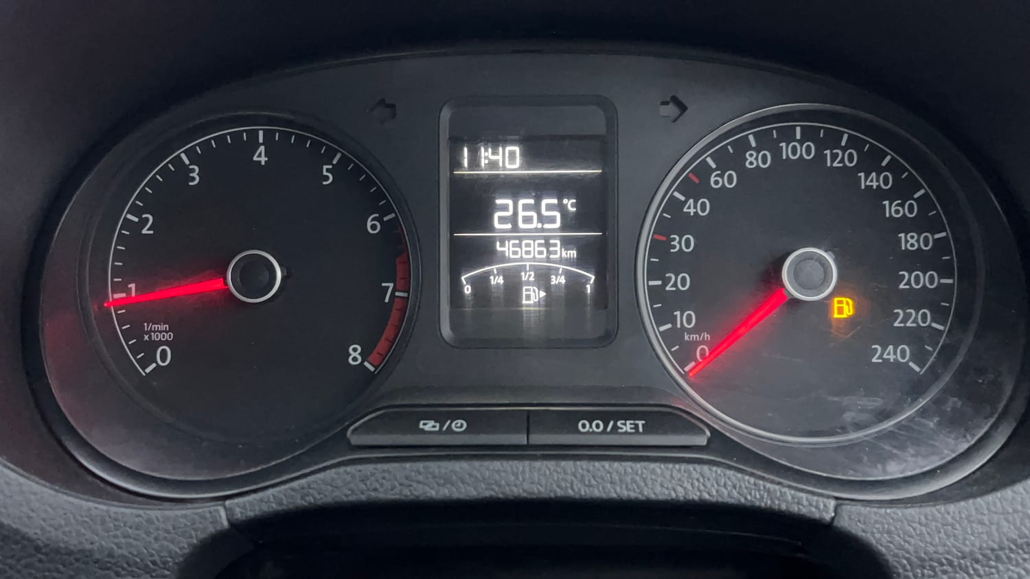 Used 2022 Volkswagen Polo Trendline 1.0L MPI Petrol Manual interior CLUSTERMETER VIEW