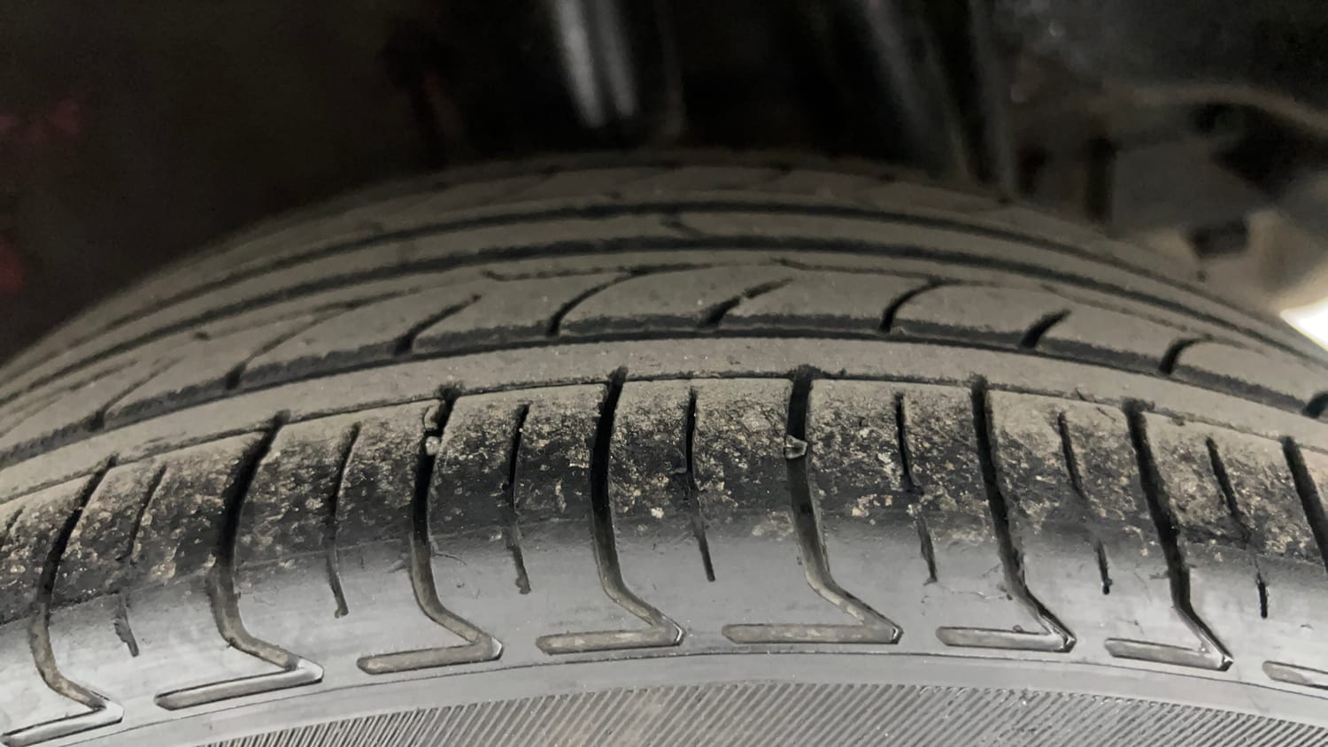 Used 2014 Tata Zest XMS Petrol Petrol Manual tyres LEFT REAR TYRE TREAD VIEW