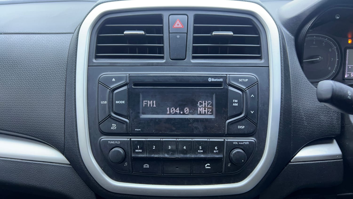 Used 2021 maruti-suzuki Vitara Brezza LXi Petrol Manual interior MUSIC SYSTEM & AC CONTROL VIEW