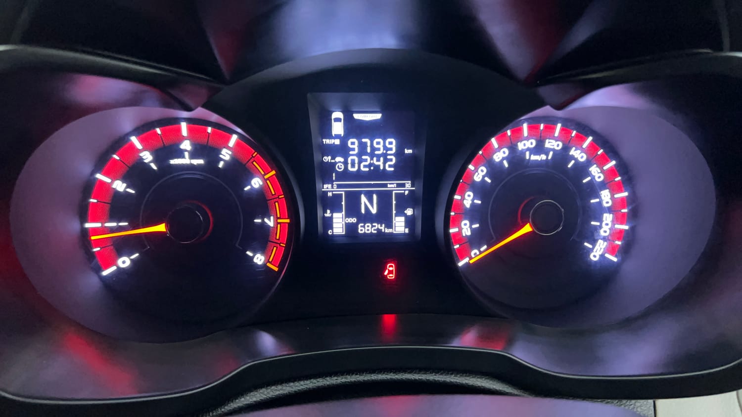Used 2023 Mahindra XUV 300 W4 1.2 Petrol Petrol Manual interior CLUSTERMETER VIEW