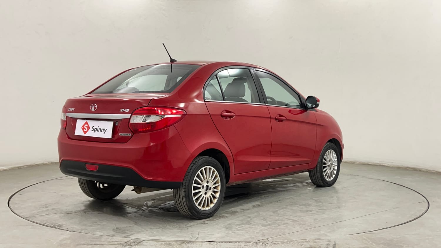 Used 2014 Tata Zest XMS Petrol Petrol Manual exterior RIGHT REAR CORNER VIEW