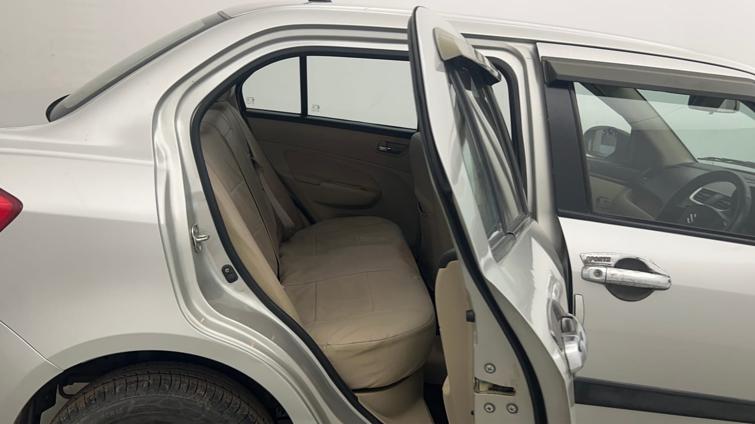 Used 2014 Maruti Suzuki Swift Dzire VXI Petrol Manual interior RIGHT SIDE REAR DOOR CABIN VIEW