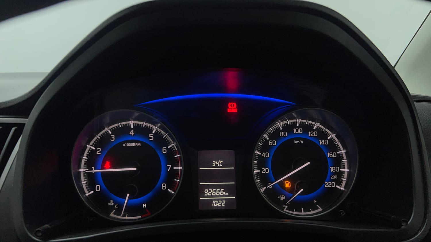 Used 2021 Maruti Suzuki Baleno Delta Petrol+CNG (Outside Fitted) Cng Manual interior CLUSTERMETER VIEW