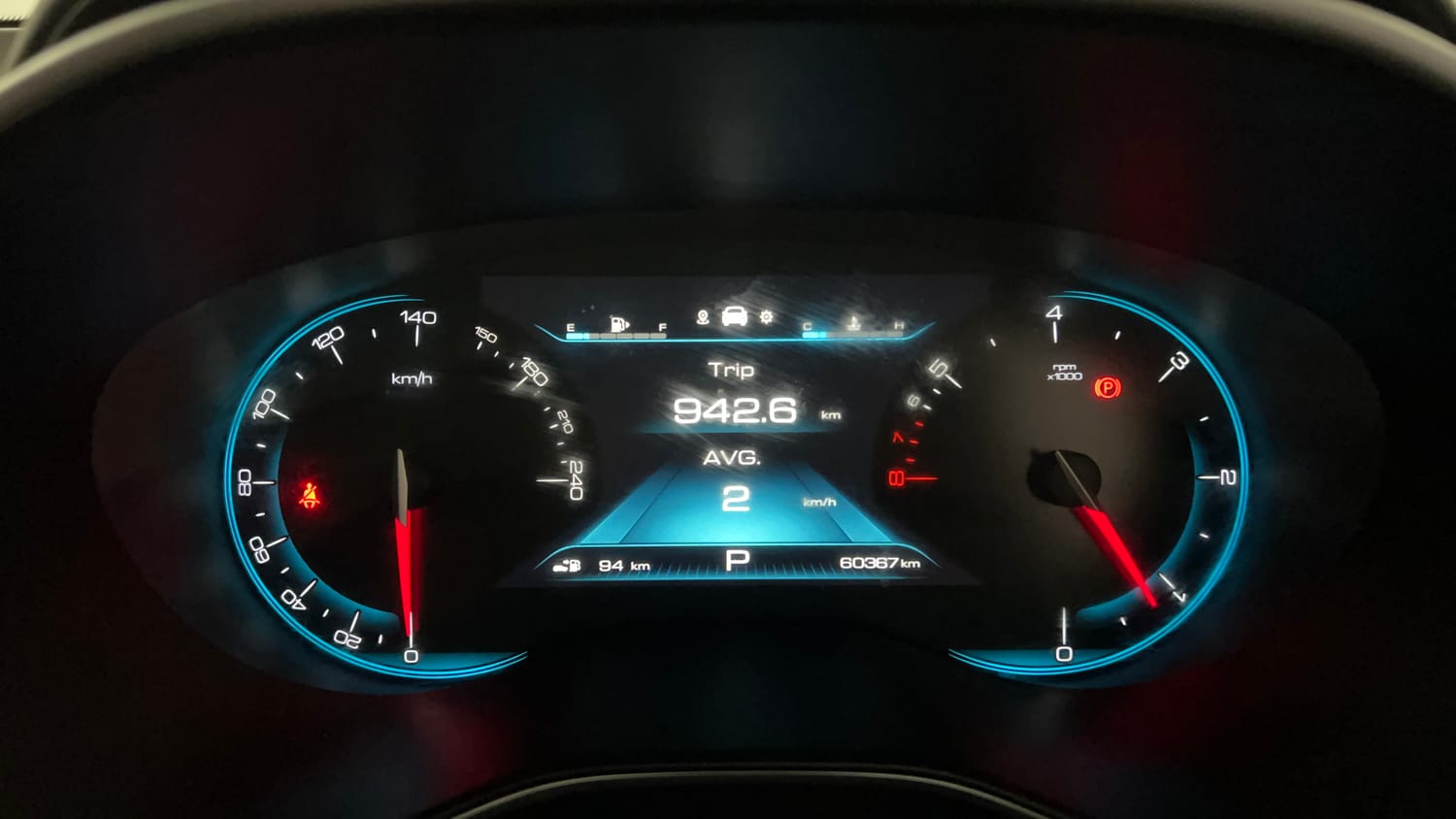Used 2020 MG Motors Hector Plus Sharp 1.5 DCT Petrol Petrol Automatic interior CLUSTERMETER VIEW