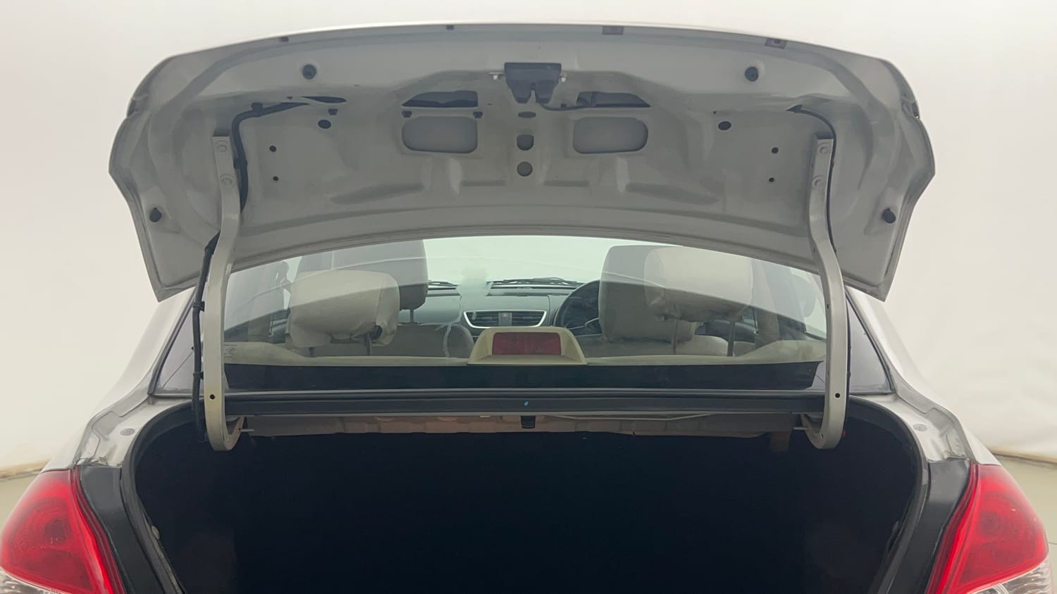 Used 2014 Maruti Suzuki Swift Dzire VXI Petrol Manual interior DICKY DOOR OPEN VIEW