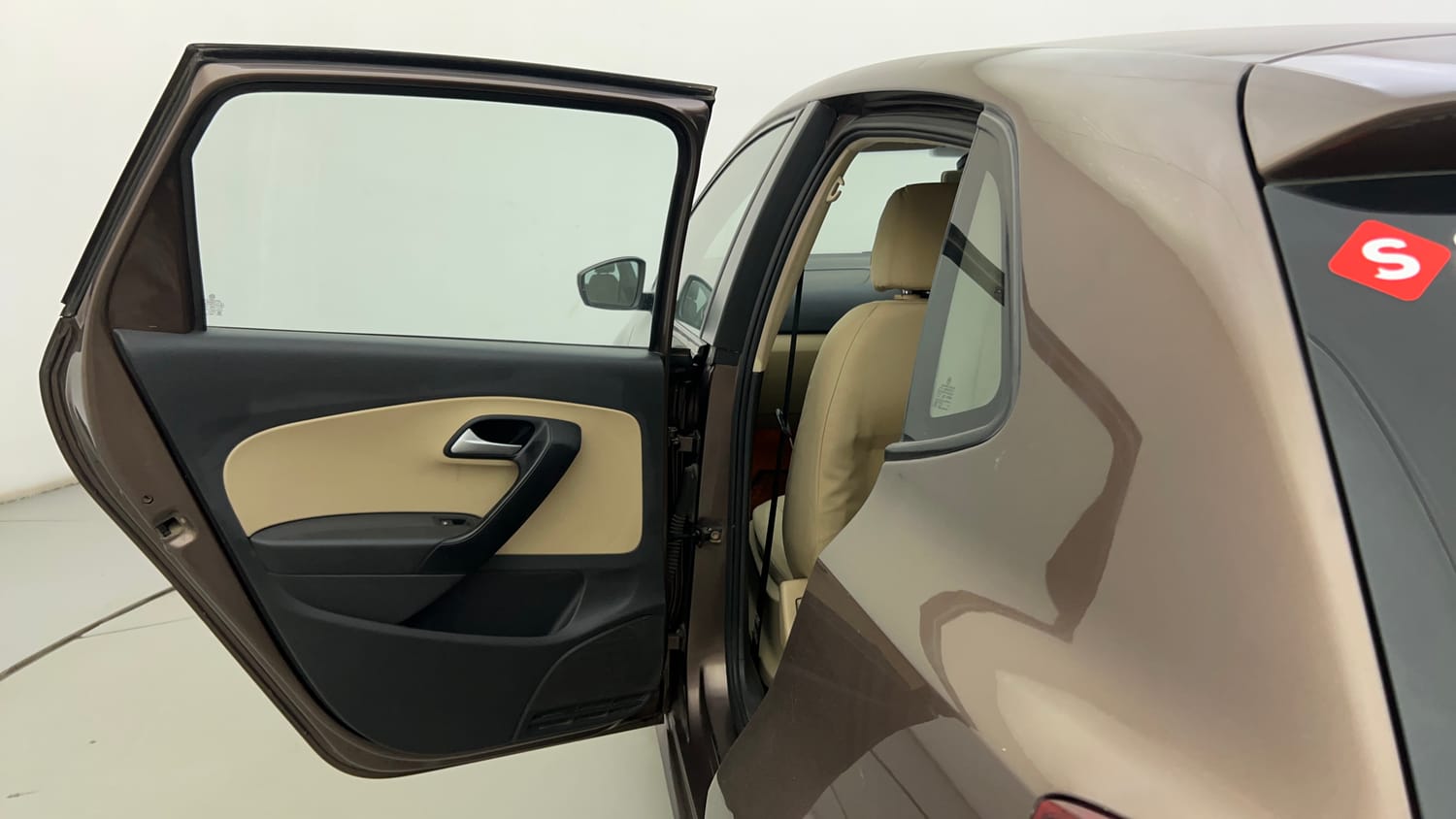 Used 2016 Volkswagen Polo Highline1.5L (D) Diesel Manual interior LEFT REAR DOOR OPEN VIEW