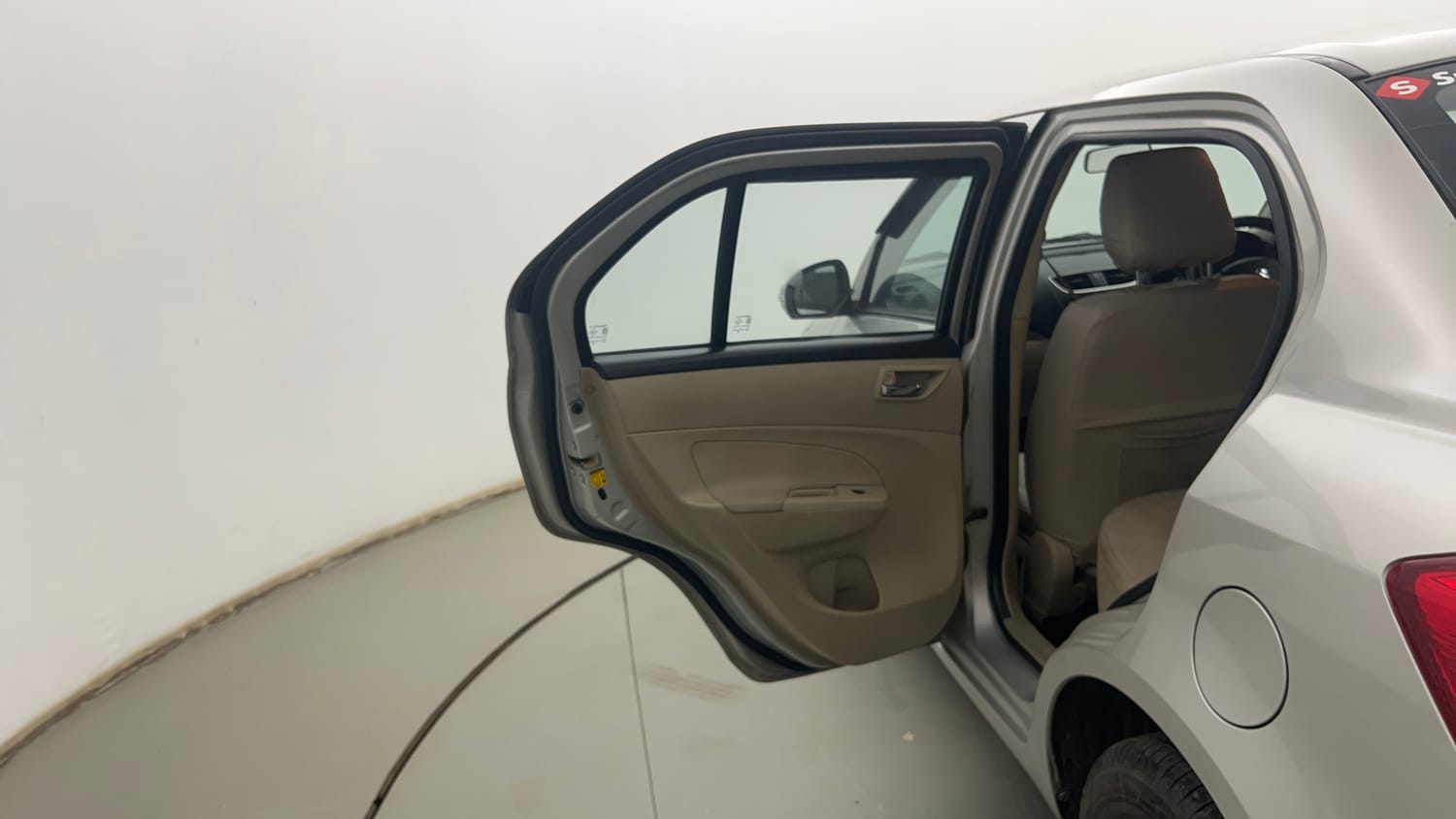 Used 2014 Maruti Suzuki Swift Dzire VXI Petrol Manual interior LEFT REAR DOOR OPEN VIEW