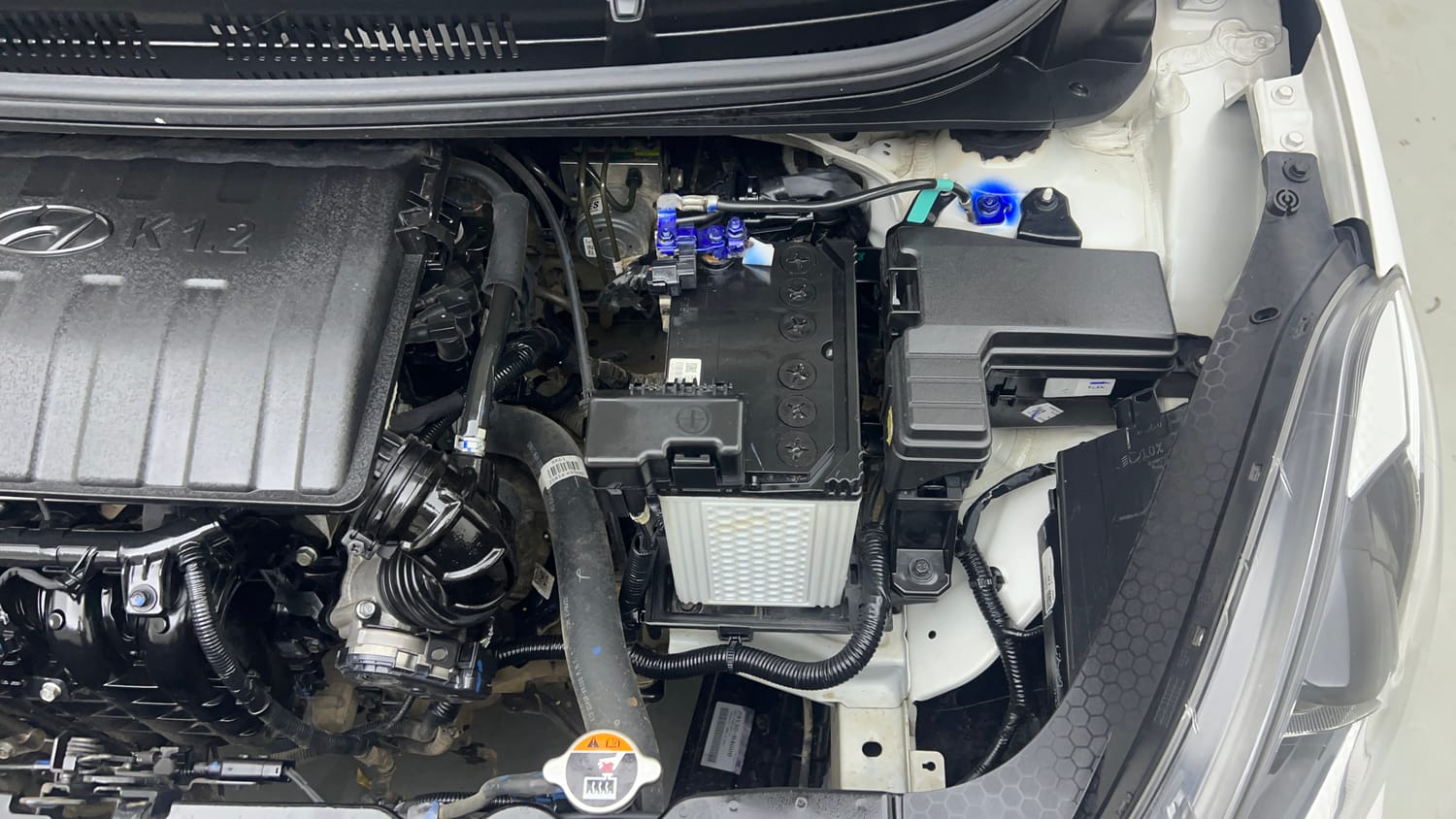 Used 2023 Hyundai Grand i10 Nios Sportz 1.2 Kappa VTVT Petrol Manual engine ENGINE LEFT SIDE VIEW