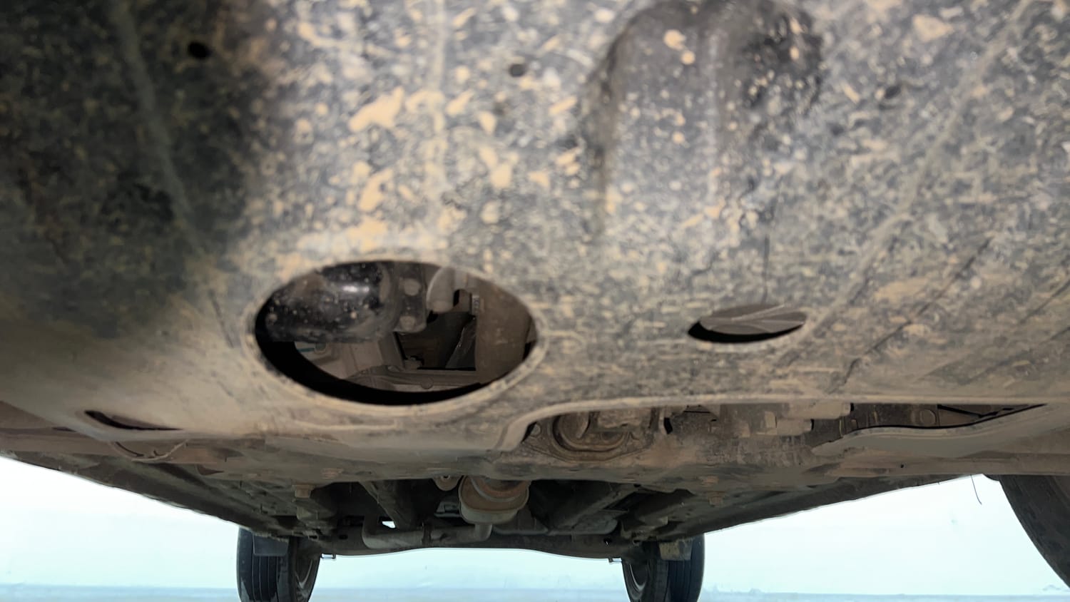 Used 2020 Hyundai Creta SX (O) 1.4 Turbo 7 DCT Petrol Automatic extra FRONT LEFT UNDERBODY VIEW