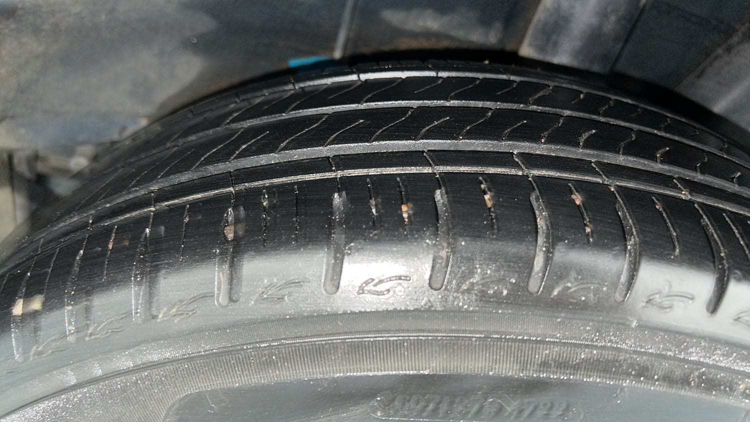 Used 2023 Hyundai Grand i10 Nios Sportz 1.2 Kappa VTVT Petrol Manual tyres LEFT REAR TYRE TREAD VIEW