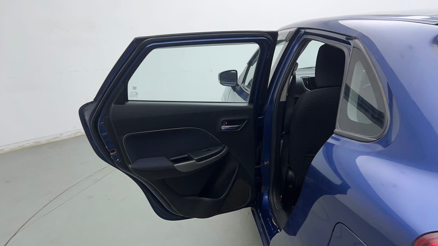 Used 2021 Maruti Suzuki Baleno Delta Petrol+CNG (Outside Fitted) Cng Manual interior LEFT REAR DOOR OPEN VIEW