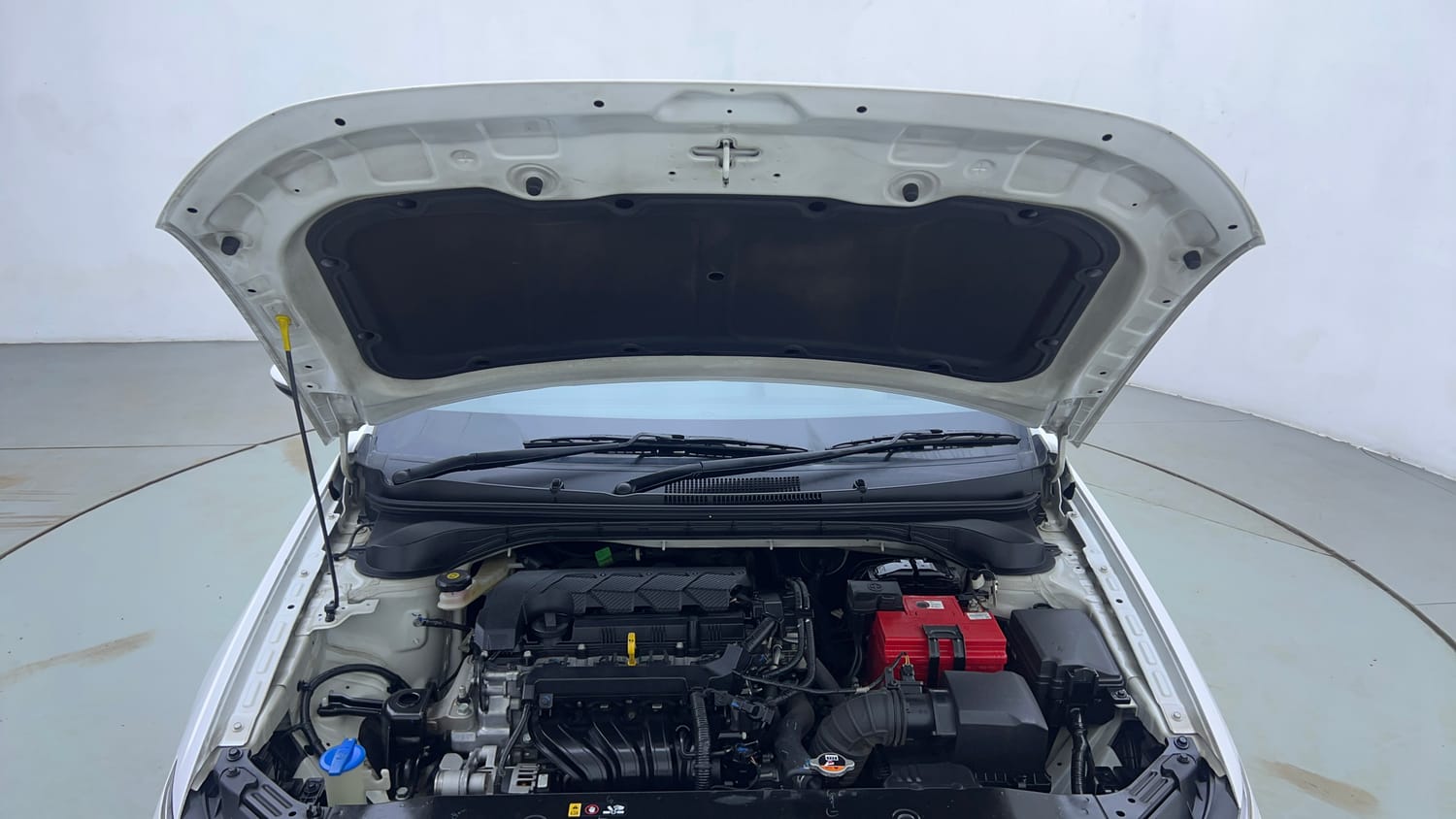Used 2023 Hyundai Verna SX (O) 1.5 Petrol IVT Petrol Automatic engine ENGINE & BONNET OPEN FRONT VIEW