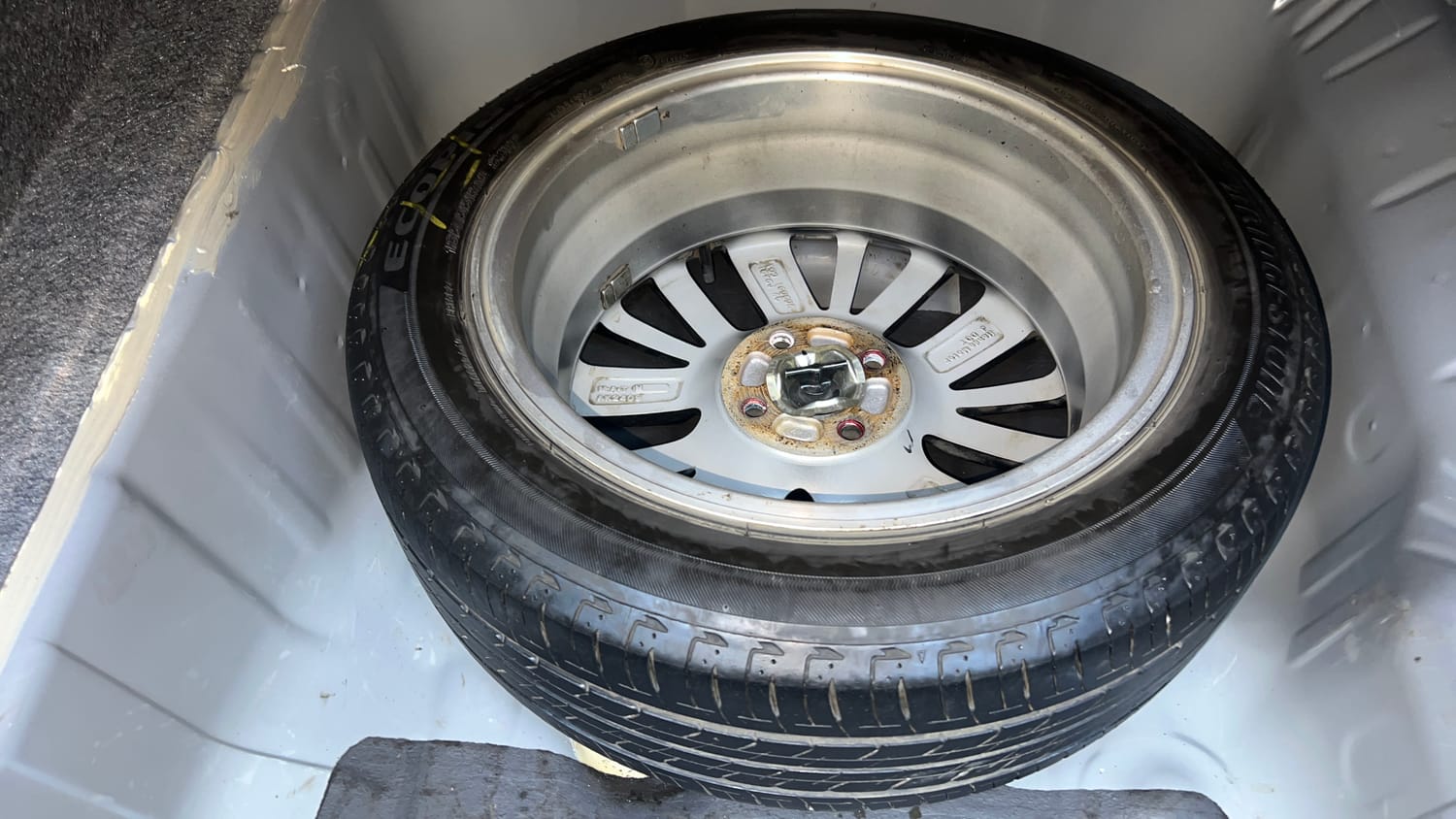 Used 2021 Honda City ZX CVT Petrol Petrol Automatic tyres SPARE TYRE VIEW