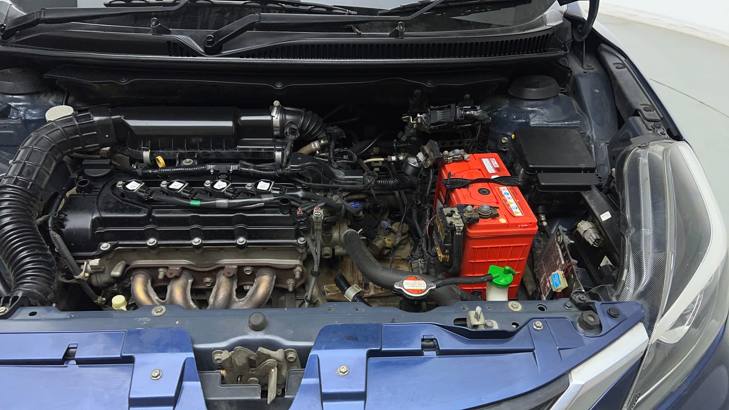 Used 2021 Maruti Suzuki Baleno Delta Petrol+CNG (Outside Fitted) Cng Manual engine ENGINE LEFT SIDE VIEW