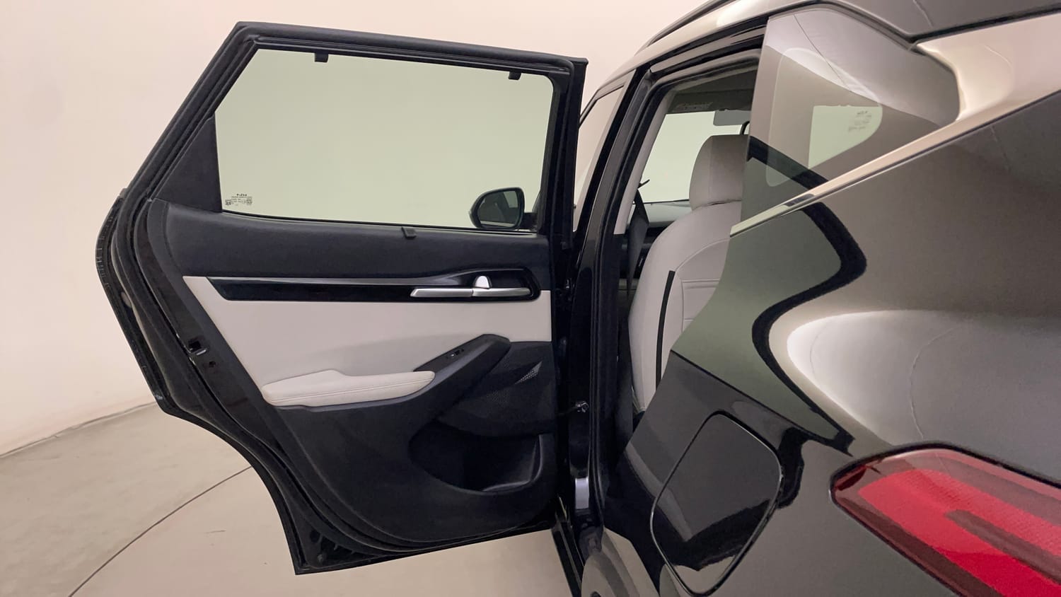 Used 2023 Kia Seltos HTX 1.5 Petrol Manual interior LEFT REAR DOOR OPEN VIEW