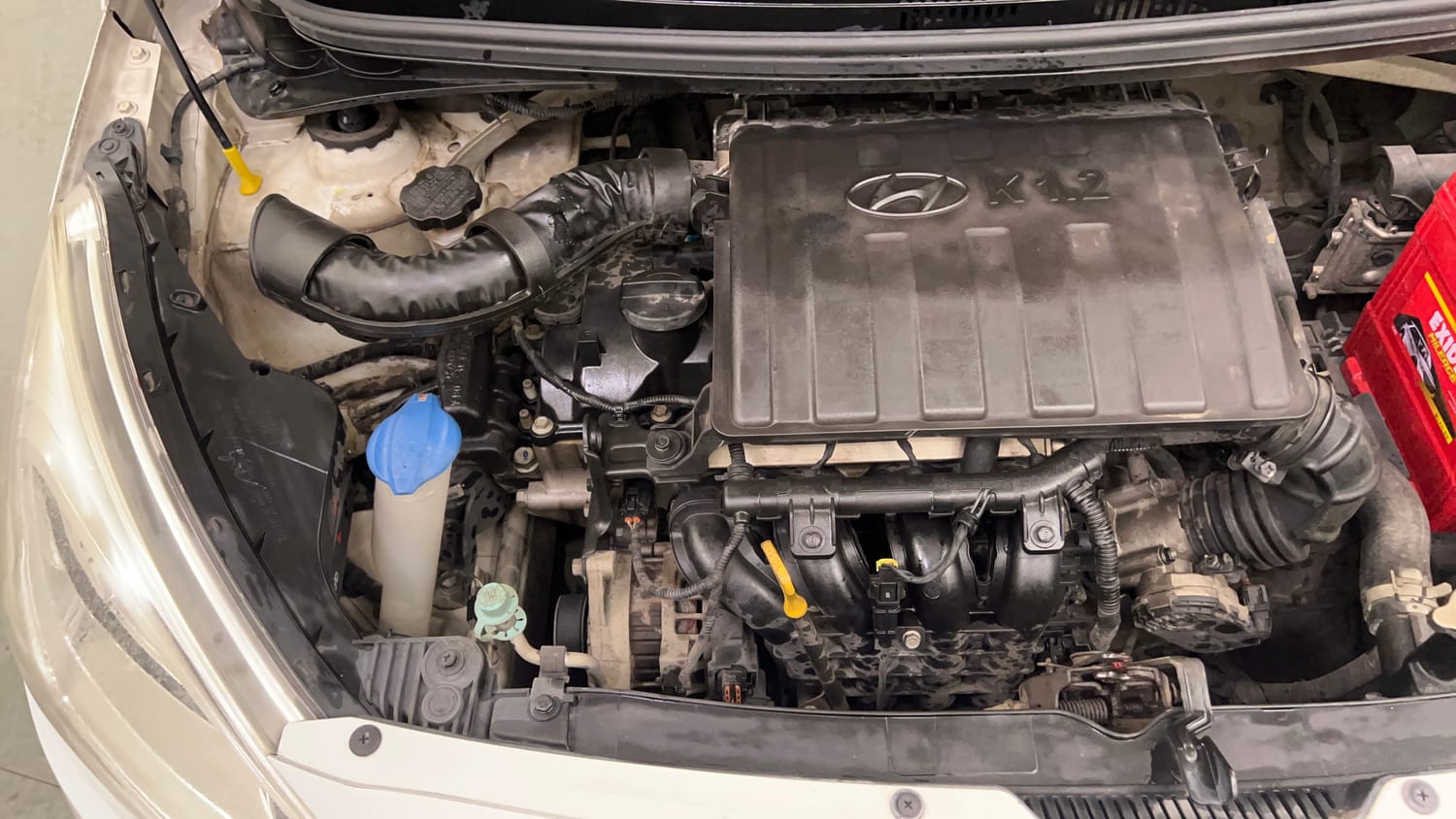 Used 2016 Hyundai Grand i10 Sportz 1.2 Kappa VTVT Petrol Manual engine ENGINE RIGHT SIDE VIEW