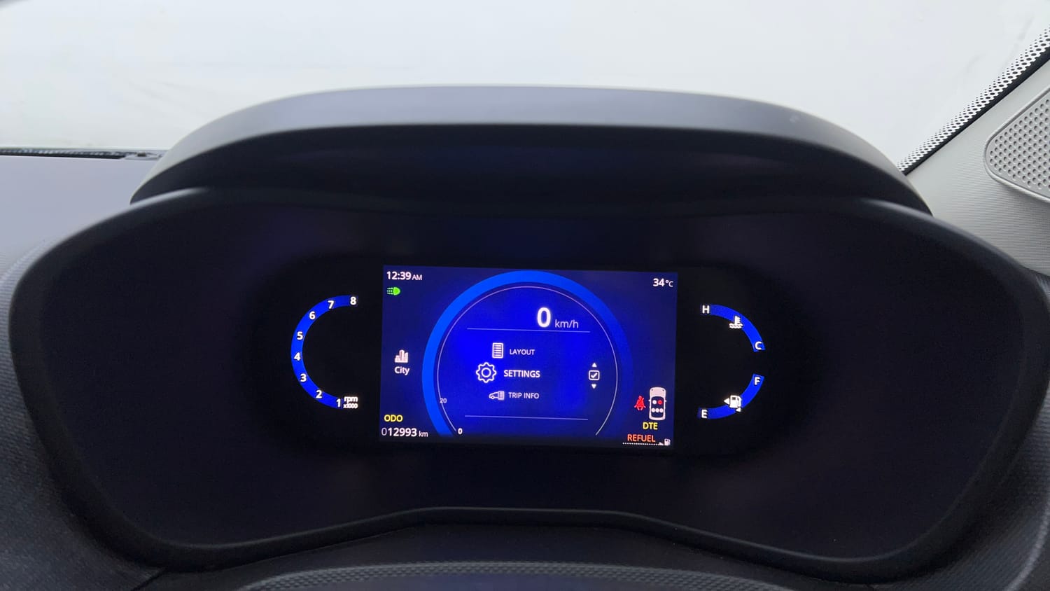 Used 2023 Tata Nexon Creative 1.2 Revotron Petrol 6MT Petrol Manual interior CLUSTERMETER VIEW