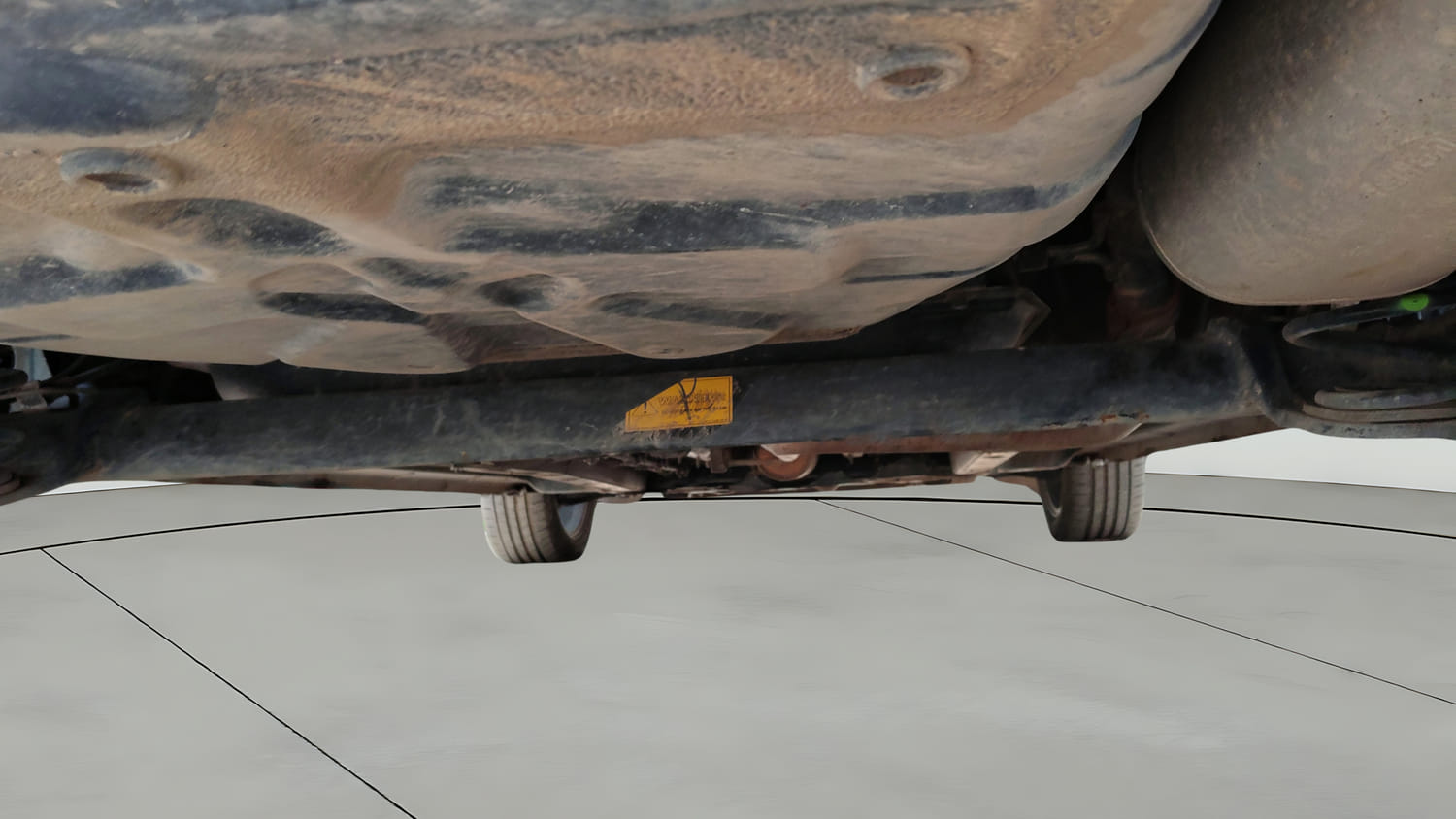 Used 2025 Tata Punch Creative Dual Tone Petrol Manual extra REAR UNDERBODY VIEW (TAKEN FROM REAR)