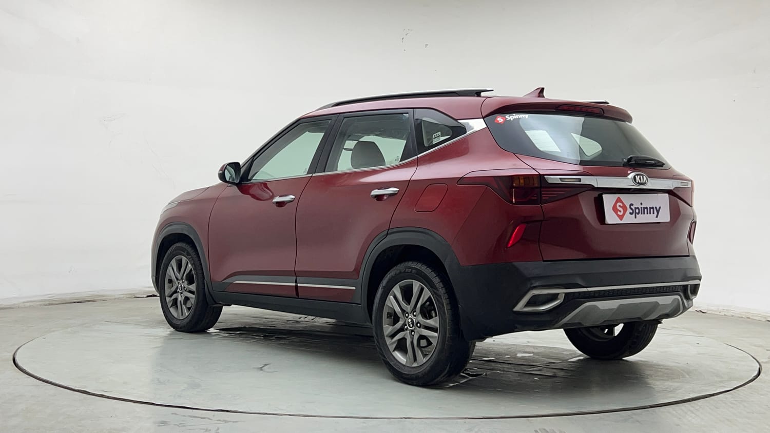 Used 2021 kia Seltos HTX IVT 1.5 Petrol Automatic exterior LEFT REAR CORNER VIEW