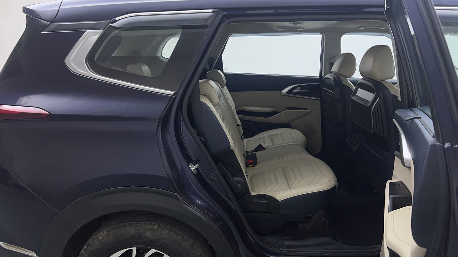 Used 2022 Kia Carens Luxury Plus 1.5 Diesel AT 7 STR Diesel Automatic interior RIGHT SIDE REAR DOOR CABIN VIEW