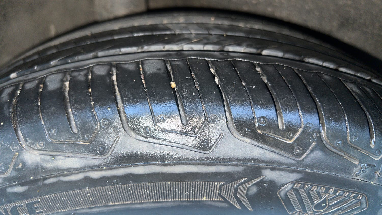 Used 2017 Honda City ZX CVT Petrol Petrol Automatic tyres RIGHT REAR TYRE TREAD VIEW