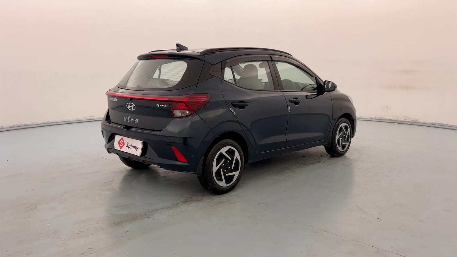 Used 2023 Hyundai Grand i10 Nios Sportz 1.2 Kappa VTVT Petrol Manual exterior RIGHT REAR CORNER VIEW