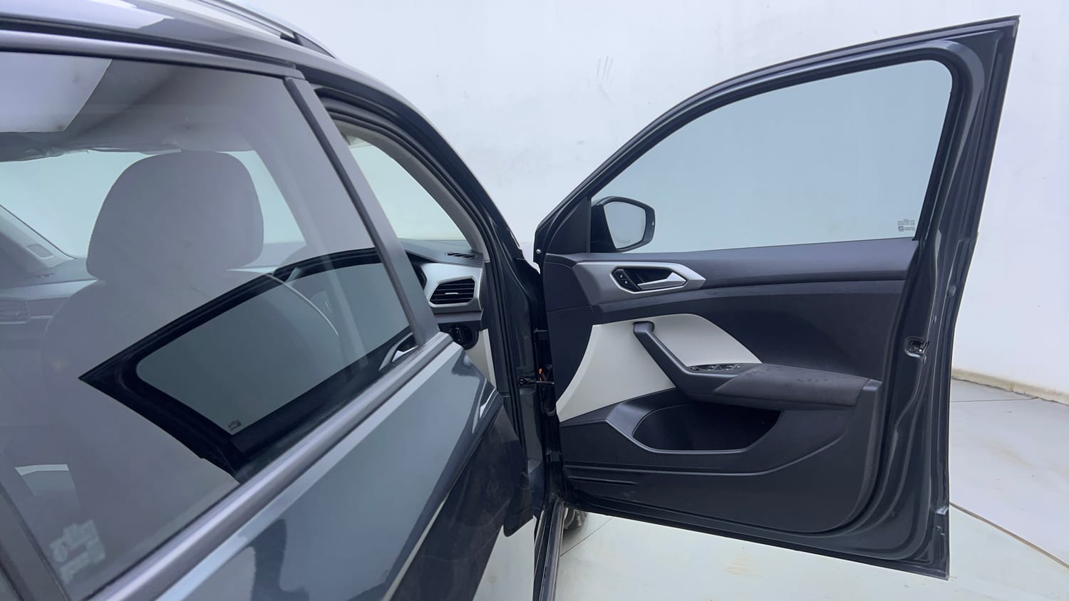 Used 2022 Volkswagen Taigun Highline 1.0 TSI MT Petrol Manual interior RIGHT FRONT DOOR OPEN VIEW