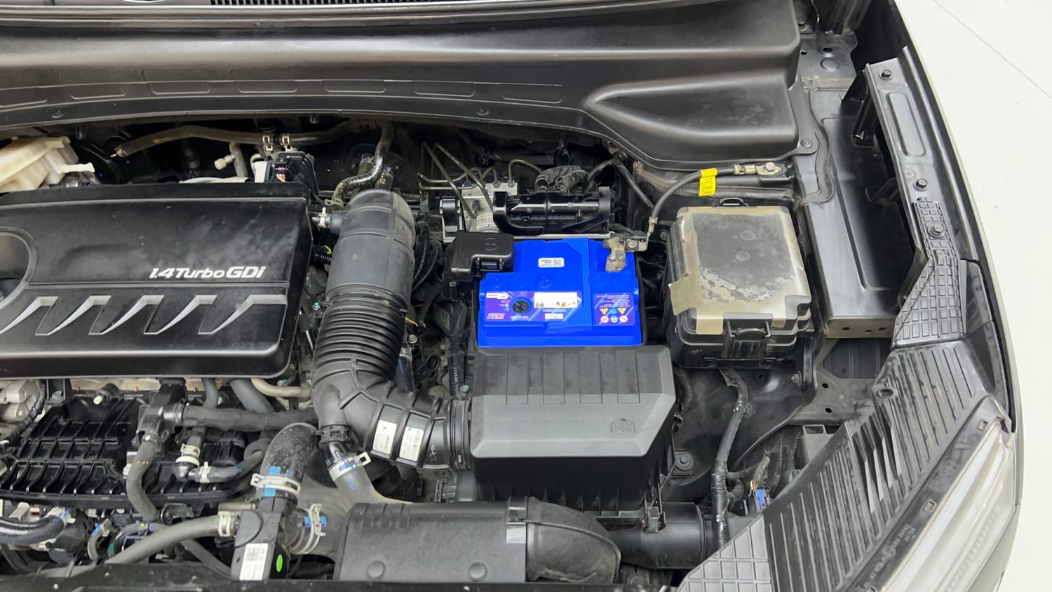 Used 2020 Hyundai Creta SX (O) 1.4 Turbo 7 DCT Petrol Automatic engine ENGINE LEFT SIDE VIEW
