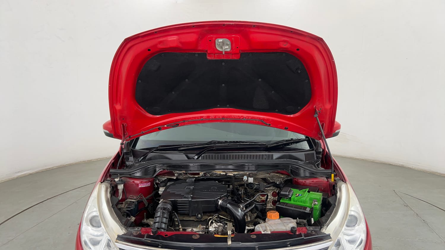 Used 2014 Tata Zest XMS Petrol Petrol Manual engine ENGINE & BONNET OPEN FRONT VIEW