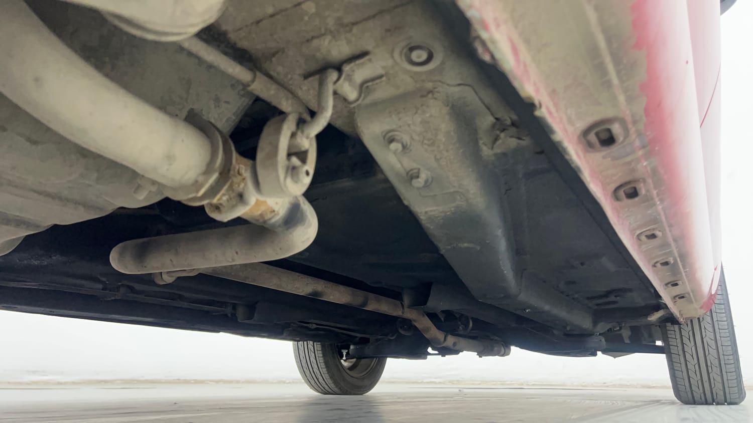 Used 2014 Tata Zest XMS Petrol Petrol Manual extra REAR RIGHT UNDERBODY VIEW