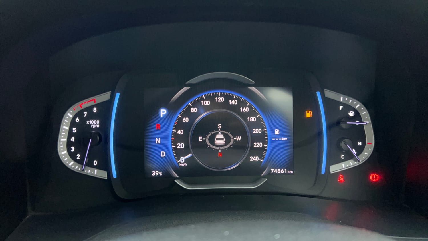 Used 2020 Hyundai Creta SX (O) 1.4 Turbo 7 DCT Petrol Automatic interior CLUSTERMETER VIEW
