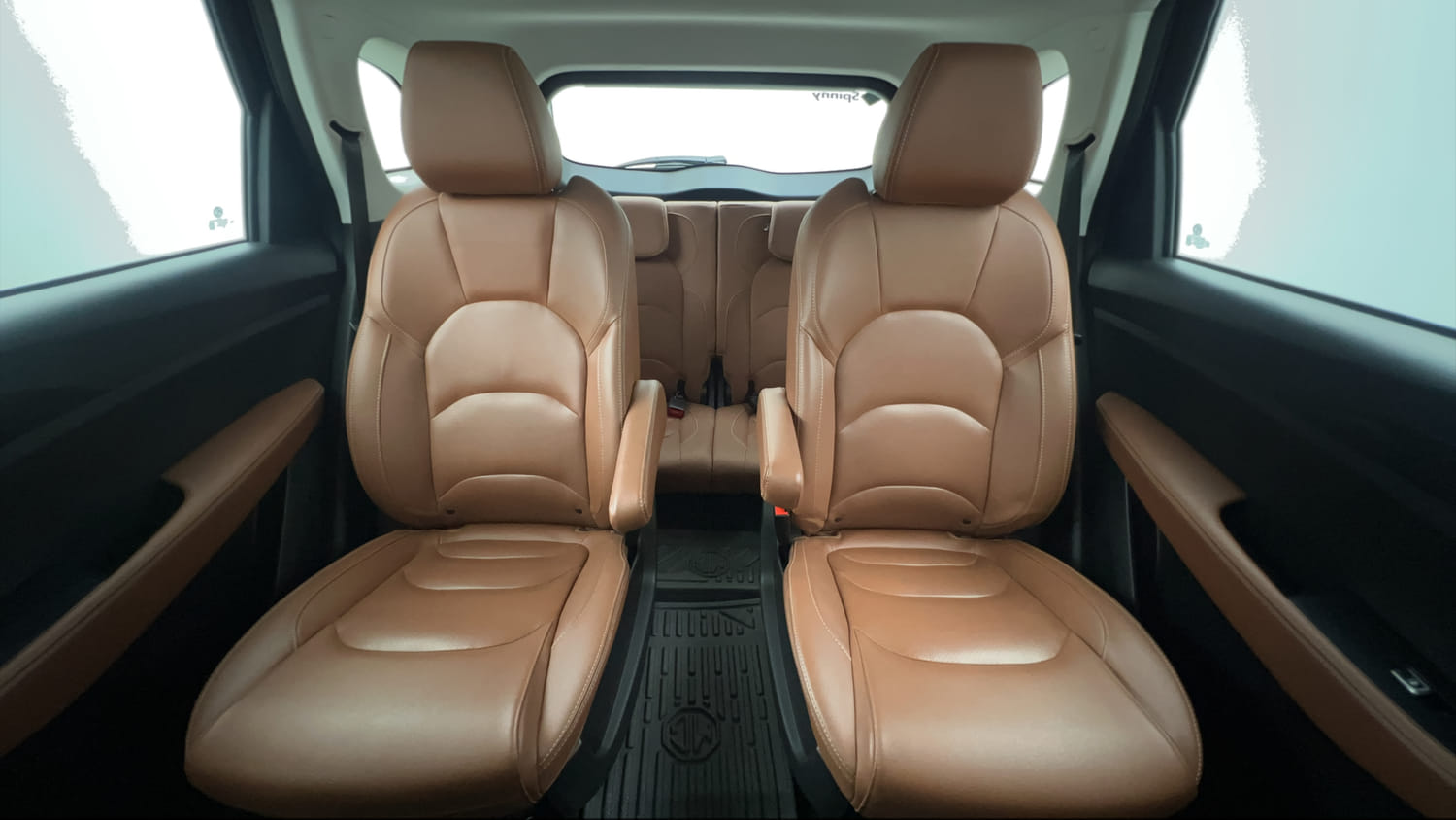 Used 2022 MG Motors Hector Plus Sharp 1.5 Petrol Turbo CVT 6-STR Petrol Automatic interior REAR SEAT CONDITION VIEW
