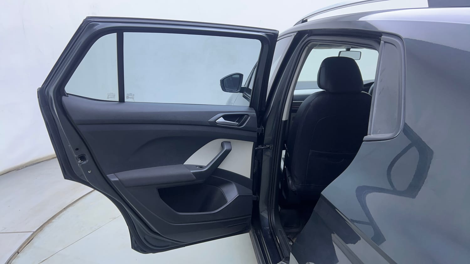 Used 2022 Volkswagen Taigun Highline 1.0 TSI MT Petrol Manual interior LEFT REAR DOOR OPEN VIEW