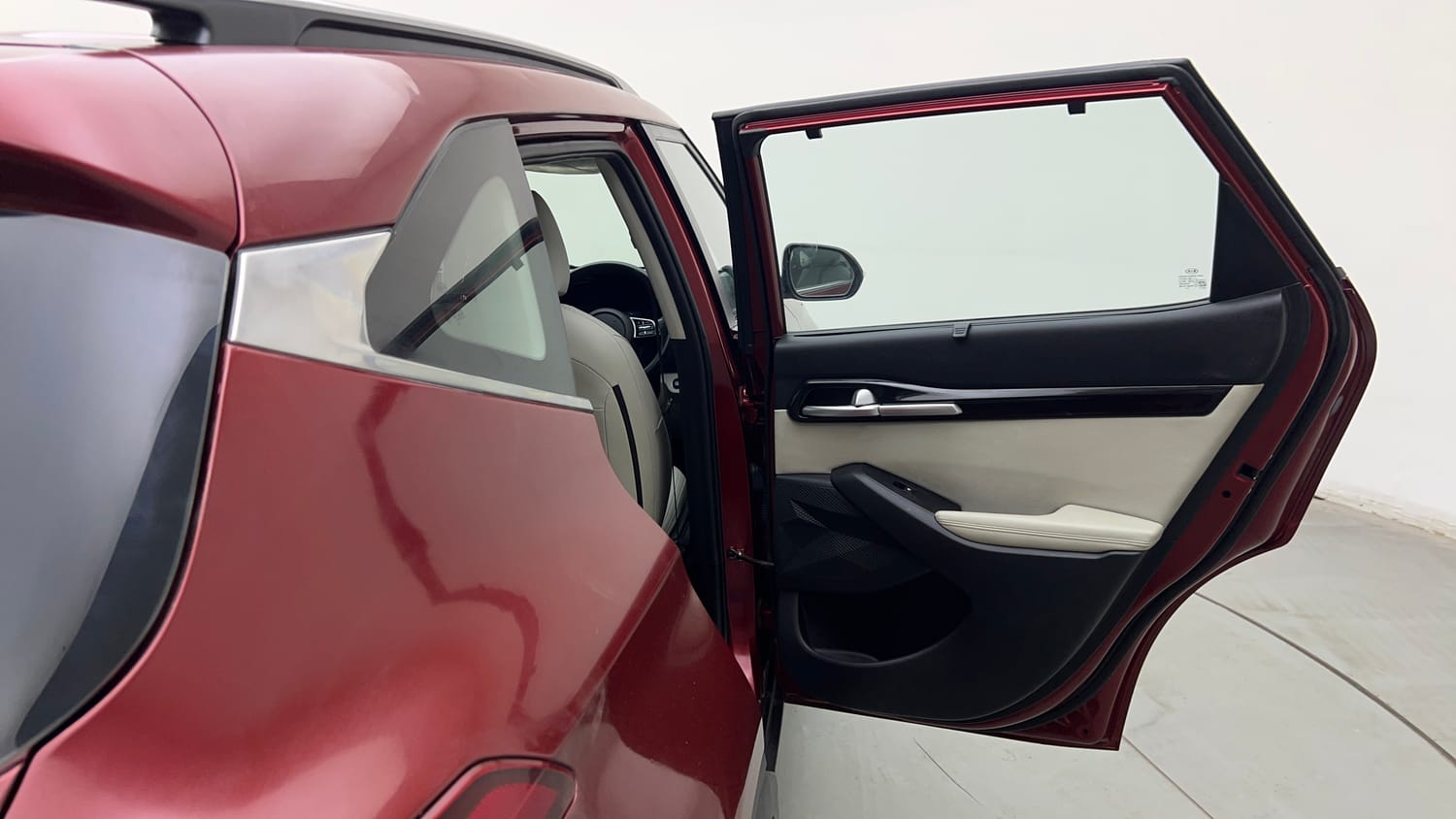 Used 2021 kia Seltos HTX IVT 1.5 Petrol Automatic interior RIGHT REAR DOOR OPEN VIEW