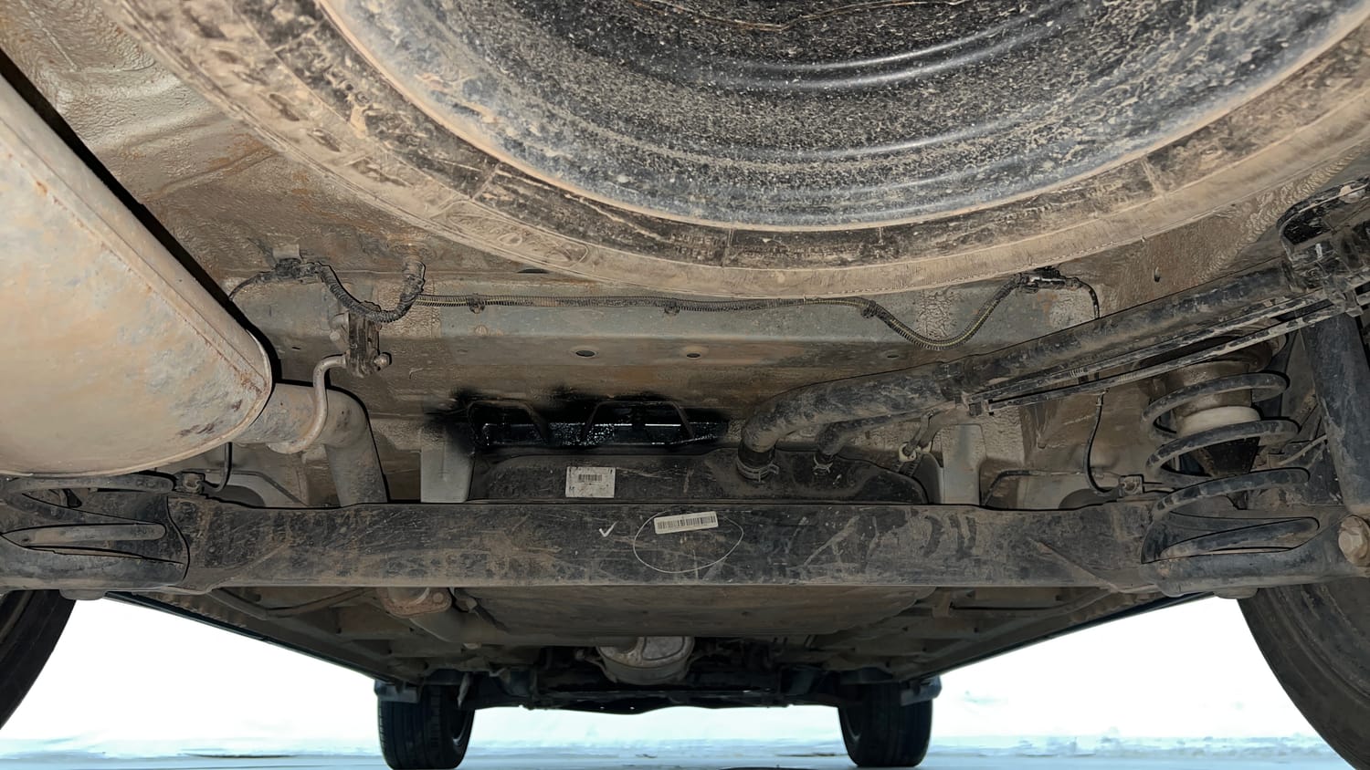 Used 2022 MG Motors Hector Sharp 1.5 Petrol Turbo Hybrid MT Hybrid Manual extra REAR UNDERBODY VIEW (TAKEN FROM REAR)