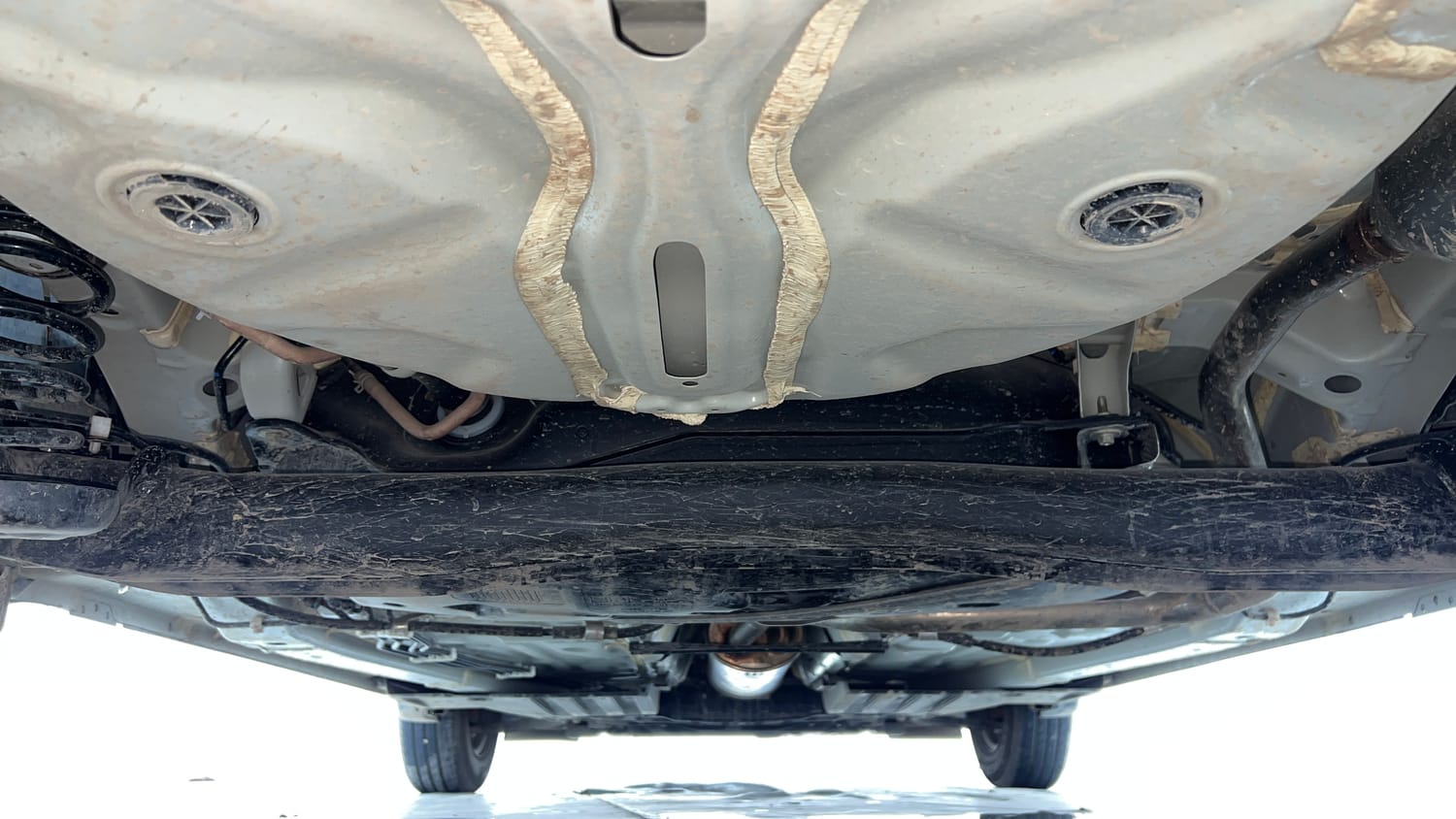 Used 2025 Maruti Suzuki Swift LXi Petrol Manual extra REAR UNDERBODY VIEW (TAKEN FROM REAR)