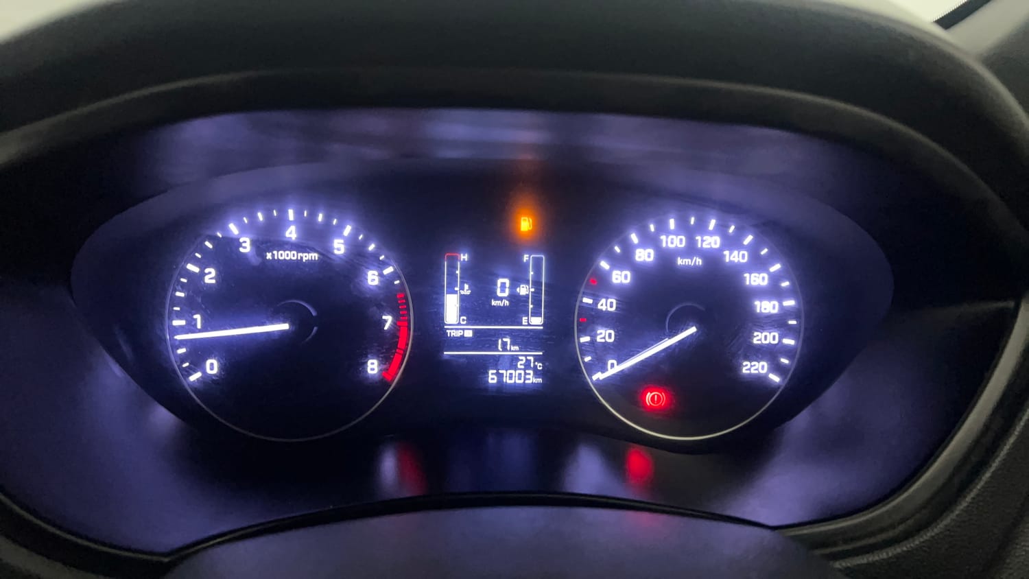 Used 2017 Hyundai Elite i20 Asta 1.2 Petrol Manual interior CLUSTERMETER VIEW