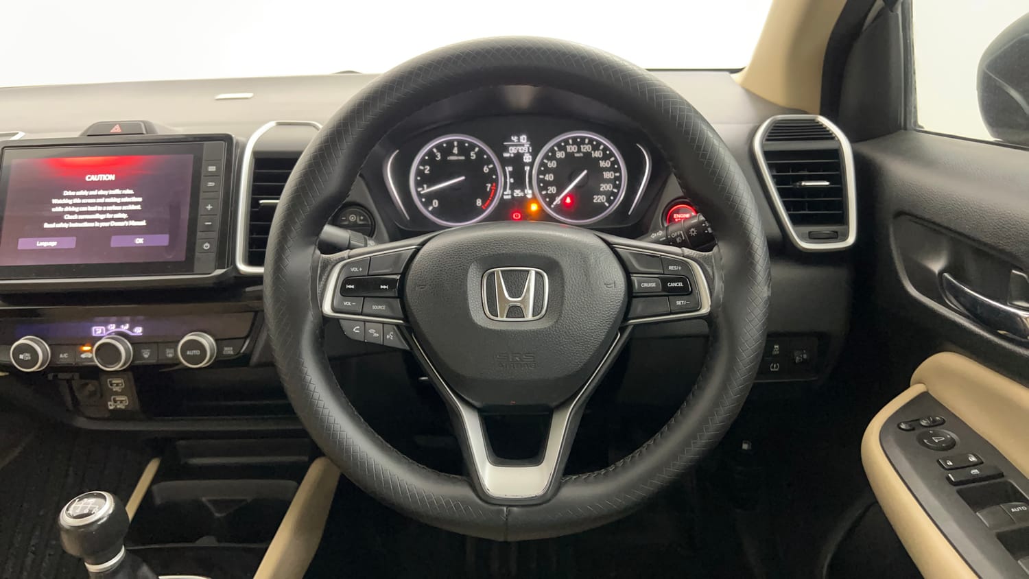 Used 2022 Honda City V Petrol Petrol Manual interior STEERING VIEW