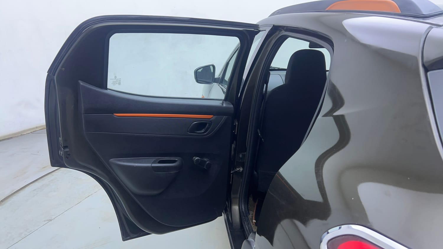 Used 2018 Renault Kwid CLIMBER 1.0 AMT Petrol Automatic interior LEFT REAR DOOR OPEN VIEW