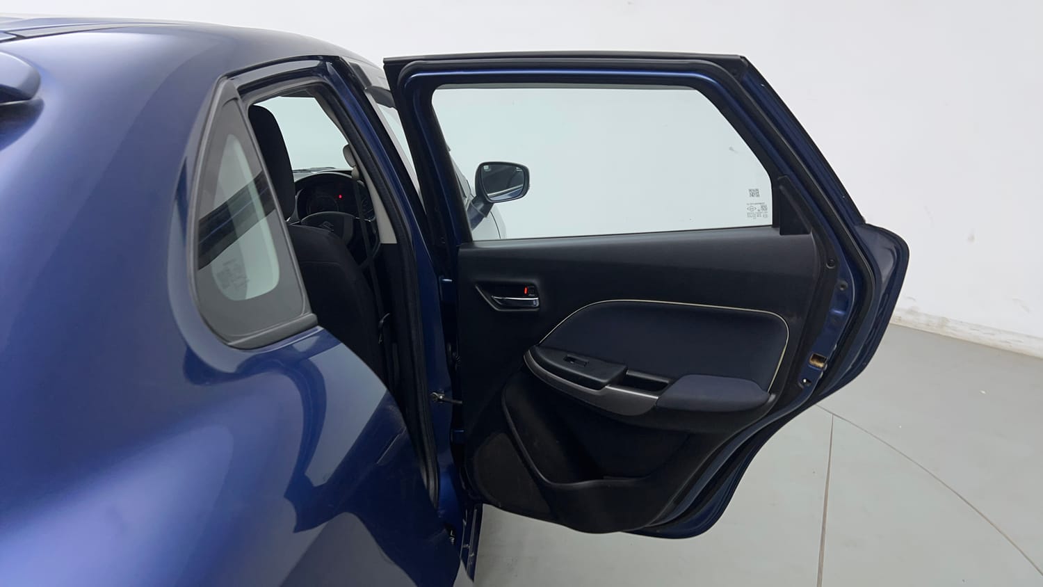 Used 2021 Maruti Suzuki Baleno Delta Petrol+CNG (Outside Fitted) Cng Manual interior RIGHT REAR DOOR OPEN VIEW