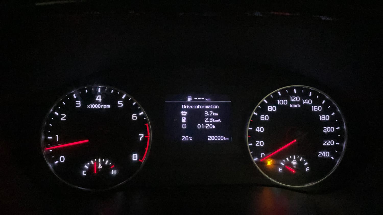 Used 2023 Kia Seltos HTX 1.5 Petrol Manual interior CLUSTERMETER VIEW