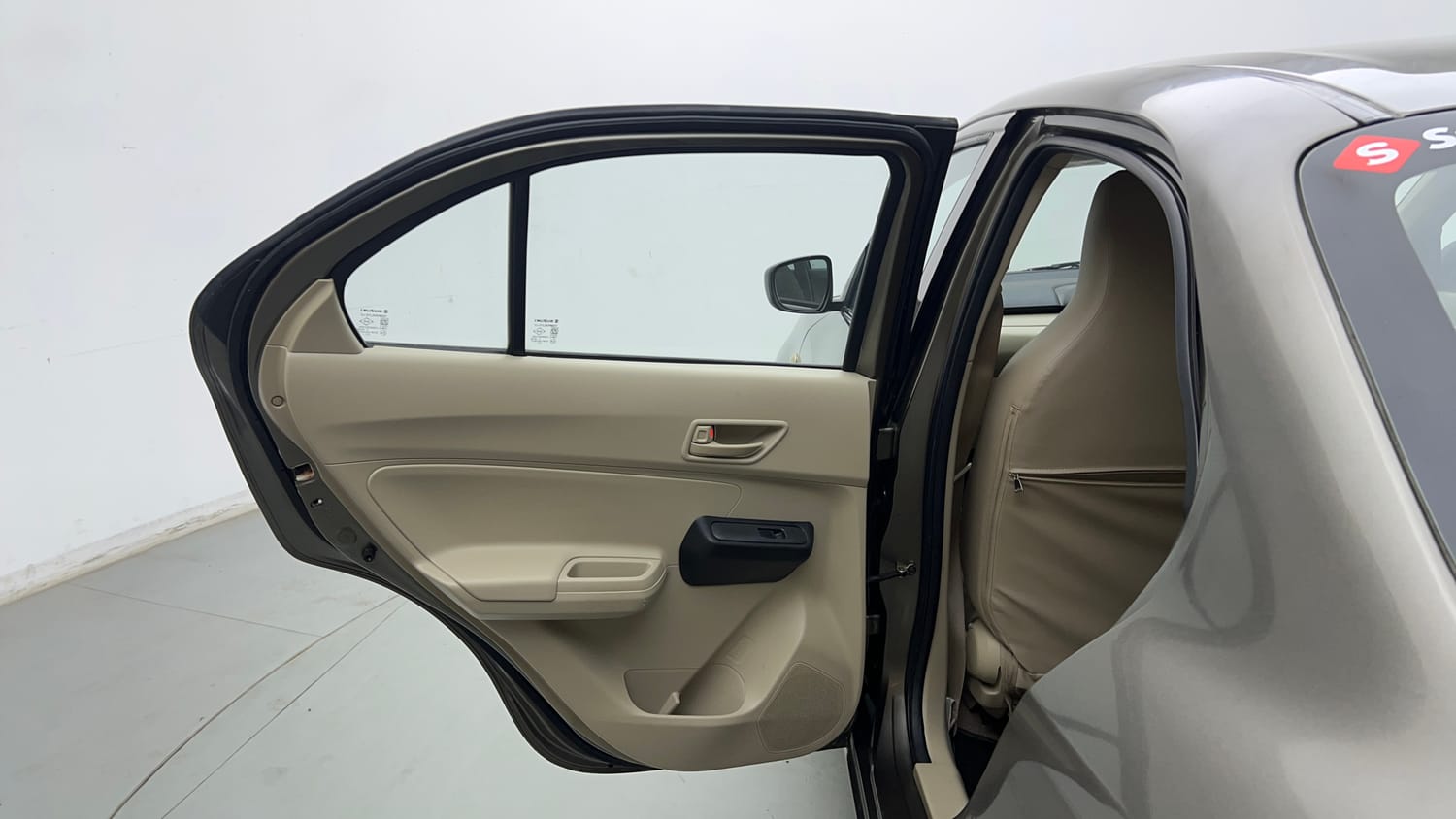 Used 2022 Maruti Suzuki Dzire LXi Petrol Manual interior LEFT REAR DOOR OPEN VIEW