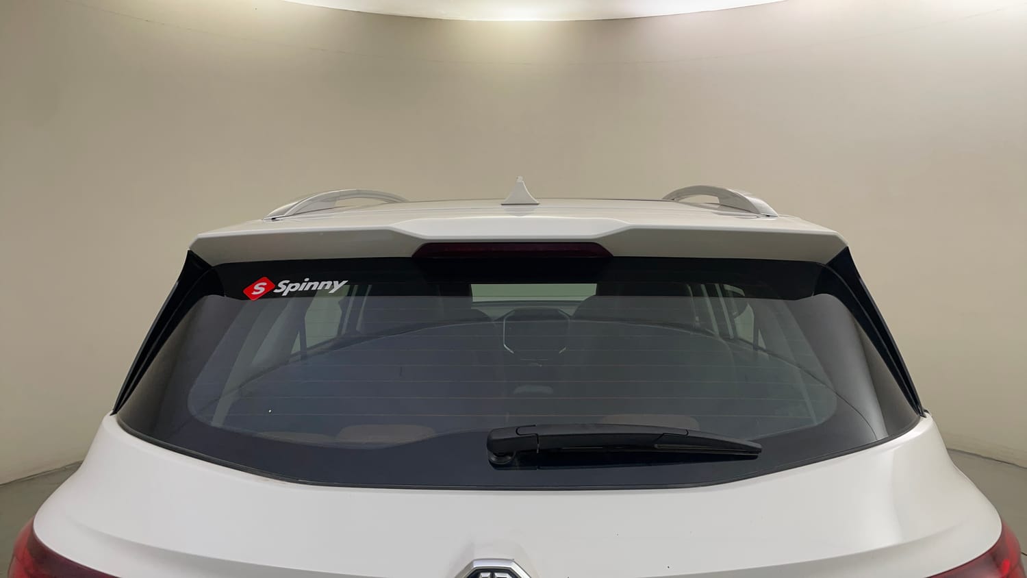 Used 2023 MG Motors Hector Plus Sharp 1.5 Petrol Turbo CVT 6-STR Petrol Automatic exterior BACK WINDSHIELD VIEW